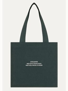 Erewhon Dark Green Canvas Tote Bag